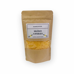 Koupelová sůl: Mléko - vanilka 500g