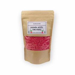 Koupelová sůl: Jasmín-růže-orchidej 1000g(1kg)