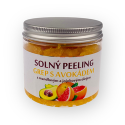 Solný peeling s vůní grepu a avokáda