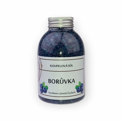 Koupelová sůl: Borůvka (dárková lahvička)