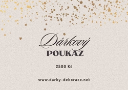 Dárkový poukaz v hodnotě 2500,-