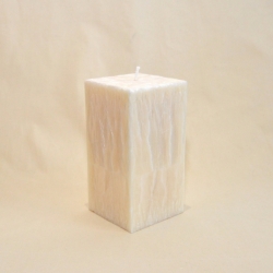 Svíčka: Kvádr 7,5x7,5x15 - Kokos