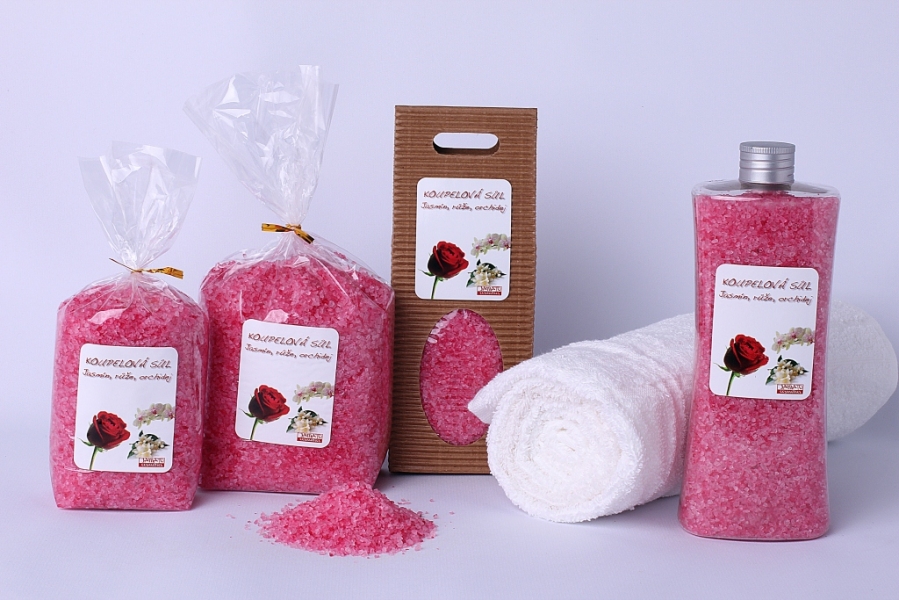Koupelová sůl: Jasmín-růže-orchidej  10kg