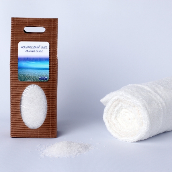Dárková krabička: Mořská koupelová sůl čistá