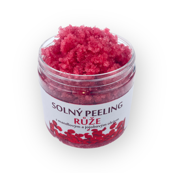 Solný peeling s růží