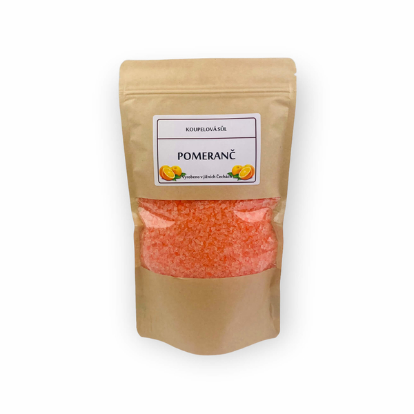 Koupelová sůl: Pomeranč 1000g(1kg)
