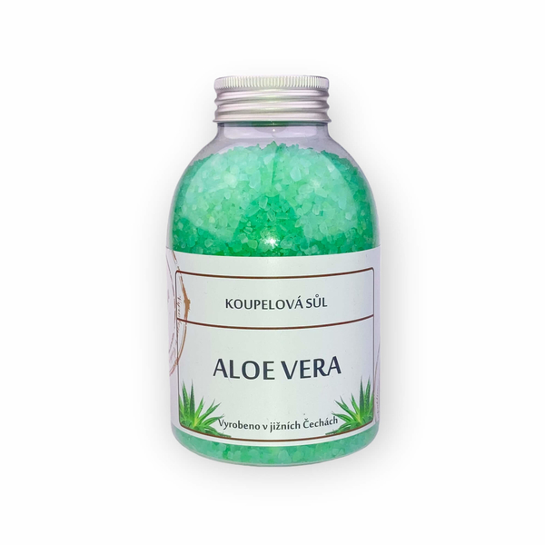 Koupelová sůl: Aloe Vera (dárková lahvička)